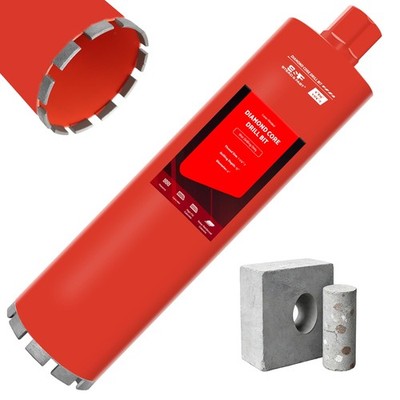 Diamond Core Drill Bit for Concrete, Masonry, Reinforced Rebar Concrete 4 Inc...