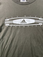 vintage 90s ADIDAS t shirt Mens XL 3 STRIPES double sided Made in USA gray*296