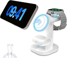 3 in 1 Wireless Charging Station for Magsafe Charger Stand,Magnetic Phone Charge