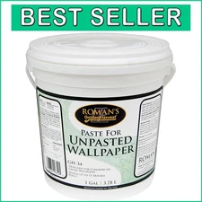 Clear Wheat-Starch Adhesive for Commercial Wallpaper, Easy Application & Cleanup