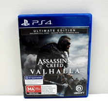 Assassins Creed Valhalla Ultimate Edition Sony PlayStation 4 PS4 Game + Manual