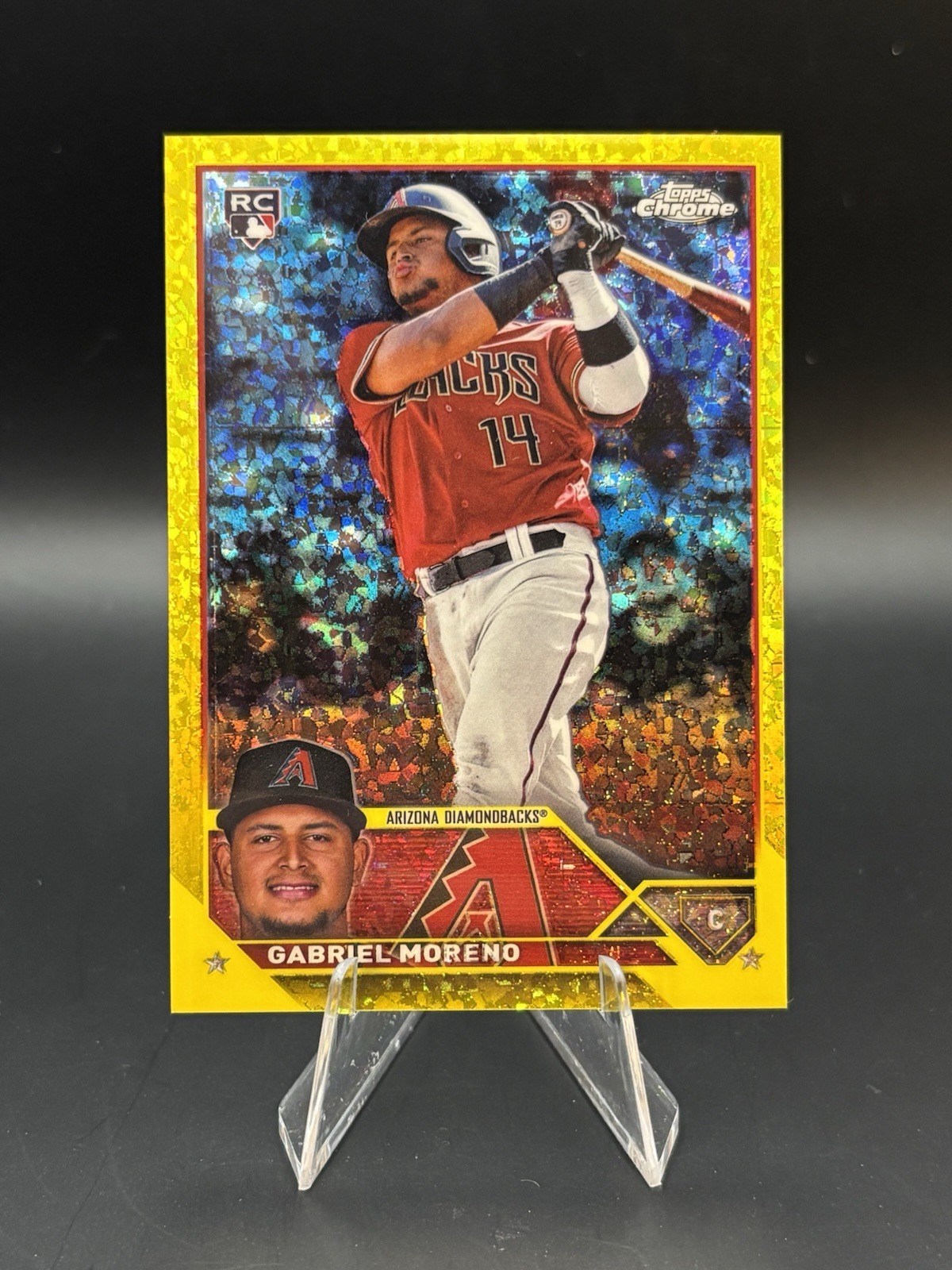 Gabriel Moreno (RC) | 2023 Topps Chrome Update #USC36 | Yellow Mini Diamond /75