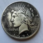 1921 Silver Peace Dollar / Key Date / Low Mintage / first year issue