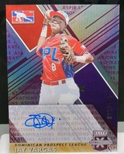 2019 Panini Elite Extra Edition Aspirations Purple Auto /100 #195 Jay Vargas 