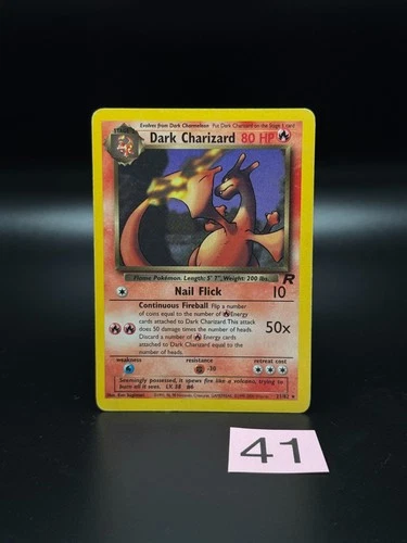 Dark Charizard 21/82 Team Rocket Regular Rare Vintage Original Pokemon Card
