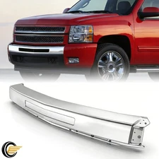 Chrome Steel Front Bumper Impact Face Bar for 2007-2013 Chevy Silverado 1500