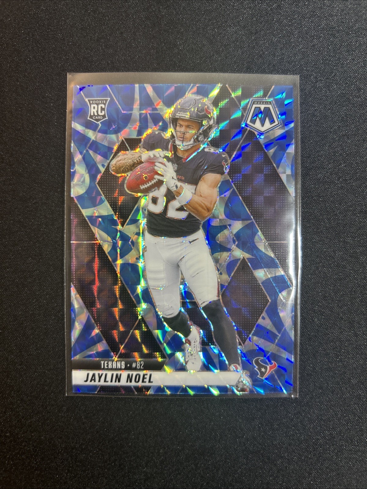 2025 Panini Mosaic - Rookies Jaylin Noel #373 Reactive Blue Mosaic Prizm (RC)