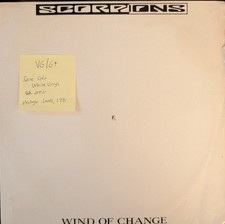 Scorpions Wind Of Change White Vinyl Record 12" VG/G+ VERX58 1991 Vertigo Swirl