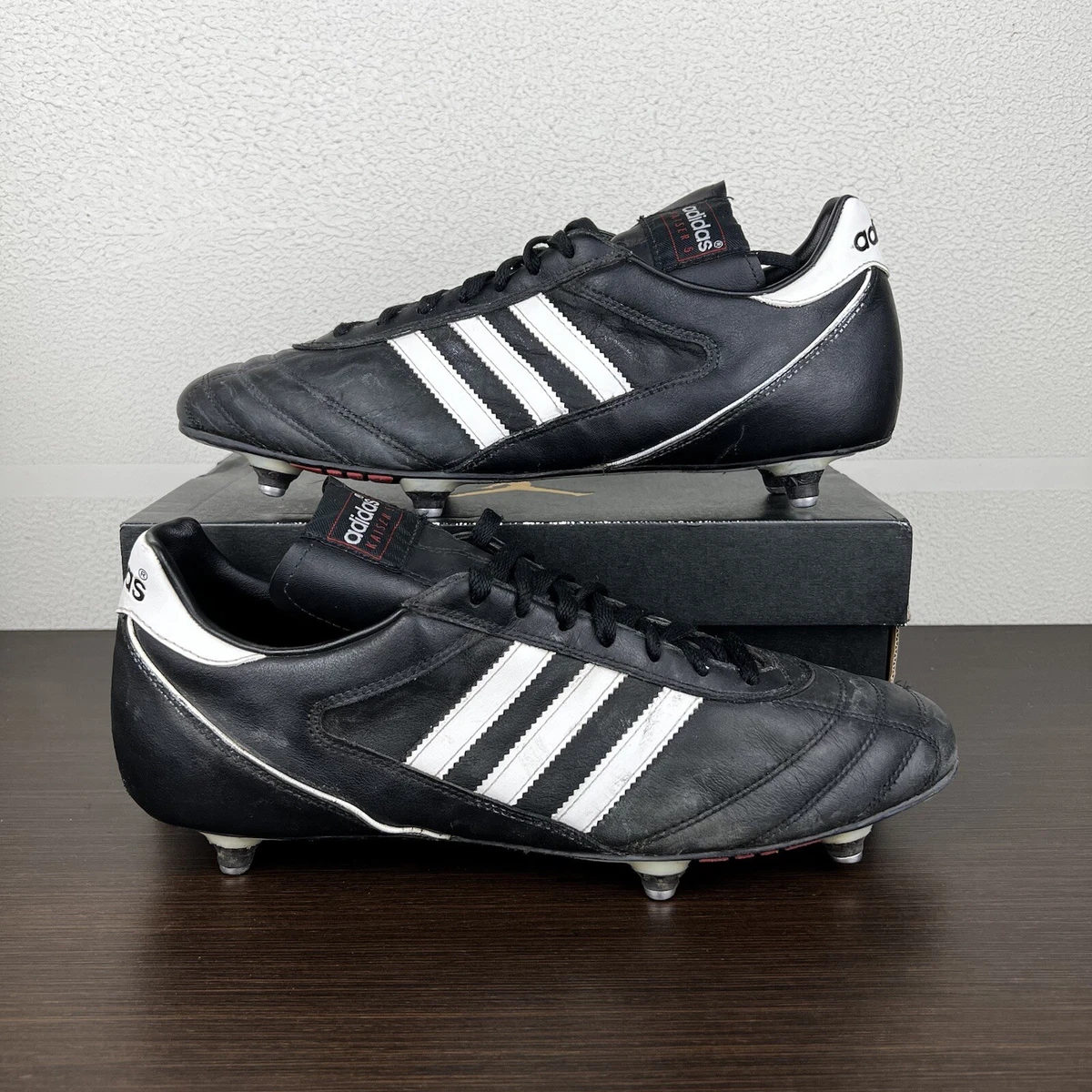 limpiar reunirse Sacrificio Vintage 1999 Adidas Kaiser 5 Black Football Soccer Cleats Boots 033200 US  11.5 | eBay