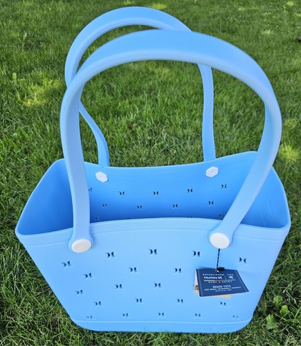 HURLEY Light Blue Silicon Big Tote Bag - Summer Time/Beach Time -  - BRAND NEW 