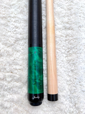 IN STOCK, Jacoby Signature Series Pool Cue, FREE HARD CASE & Joint Caps (Green)