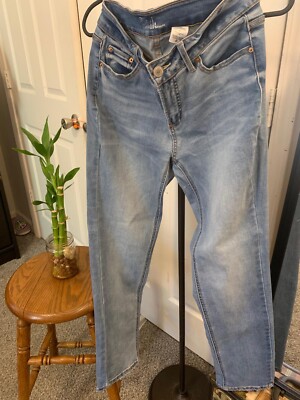 Times tru jeans 6 blue denim straight women super comfy 