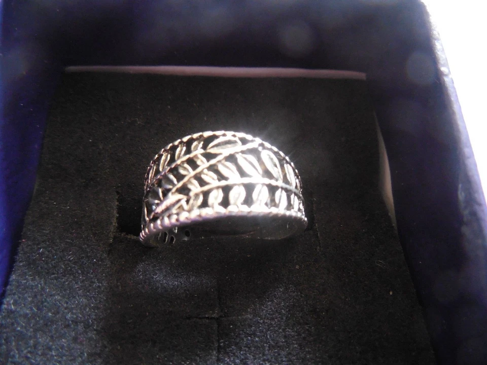 6PCS RETRO WHITE GOLD PLATED RESIN MIDI KNUCKLE FINGER RINGS - Image 4 of 4