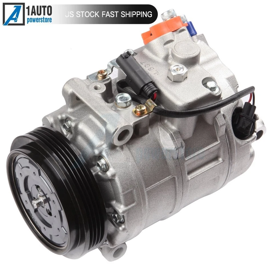 A/C AC Compressor With Clutch For 2002-2010 BMW 550i GT xDrive 650i 760Li 750Li - Image 2 of 4