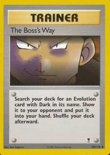 Pokemon Card - Legendary Collection 105/110 - THE BOSS'S WAY (uncommon) - NM
