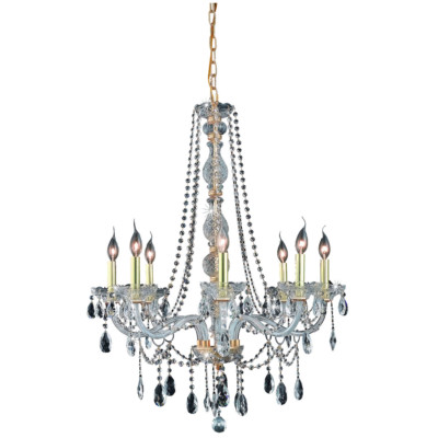 Crystal Chandelier Light Fixture Venetian Style Living Dining Room or Foyer 28''