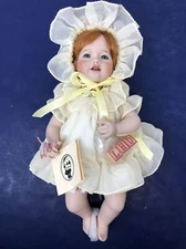 11” Wendy Lawton Artist Porcelain Doll “Wee Bit O’Sunshine Baby Doll” MIB #L
