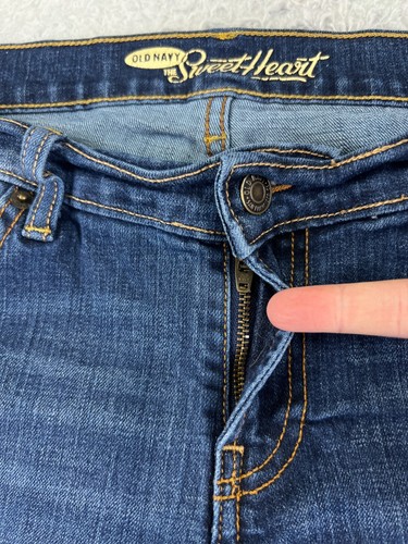 Old Navy Pants Womens 6 S Blue Denim Jeans The Sweetheart Skinny Cotton Blend - Picture 5 of 17