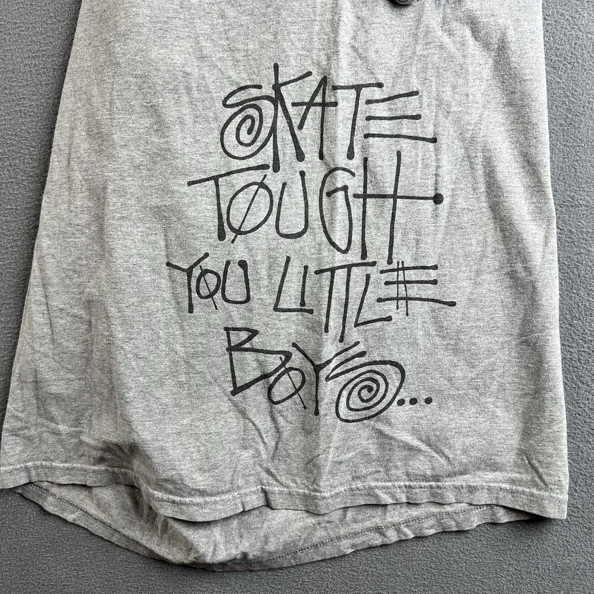 Stussy x Marilyn Monroe Shirt Mens Medium Gray Skateboarding Big