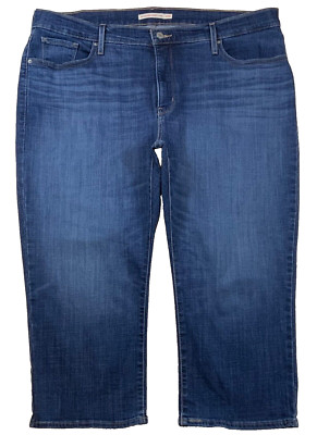 Levi s 311 Shaping Skinny Capri Jeans Women 20W (39 X 21) High Rise Dark Wash