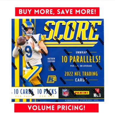 2022 Panini Score Football H2 Hybrid Box