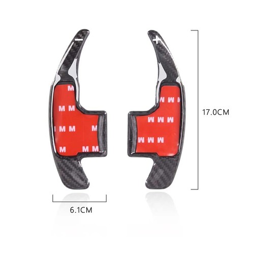 Carbon Fiber Steering Wheel Shift Paddle Switch Shifter Fits Mustang 2015-2019 - Picture 7 of 7