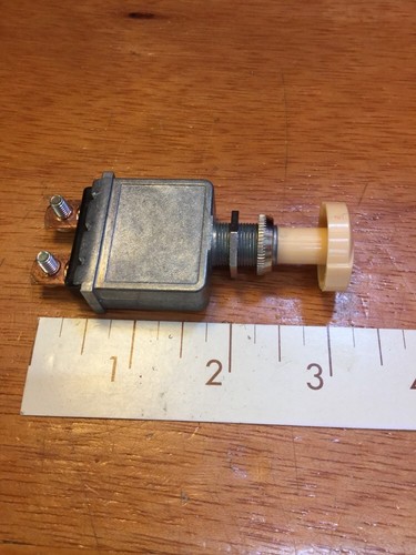 VINTAGE DASH PANEL POLLAK SWITCH FOG LIGHT ART DECO KNOB RAT ROD HOT TRUCK SCTA - Bild 3 von 6