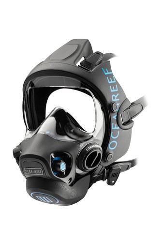 OCEAN REEF Neptun III System Divers Full Face Tauchmaske Klein / M Schwarz - Bild 6 von 7