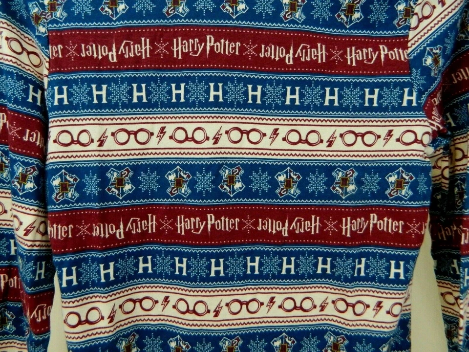 Camisa Harry Potter Estampado Completo Manga Larga Juvenil Talla Grande Gafas Foto 2 de 4