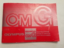 OLYMPUS OM-G SLR 35mm CAMERA OWNERS INSTRUCTION MANUAL Guide