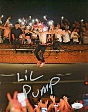 LIL PUMP SIGNED 8X10 AUTOGRAPHED HIP HOP RAP MUSIC PHOTO WITH JSA COA RAPPER