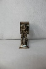 Vintage Figural Silver Plate Man with Hat NAPKIN RING HOLDER Very Hard to Find