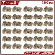 Findmall 7200 Pieces 1-3/4" × 0.12" 15 Degree Galvanized Coil Roofing Nail New