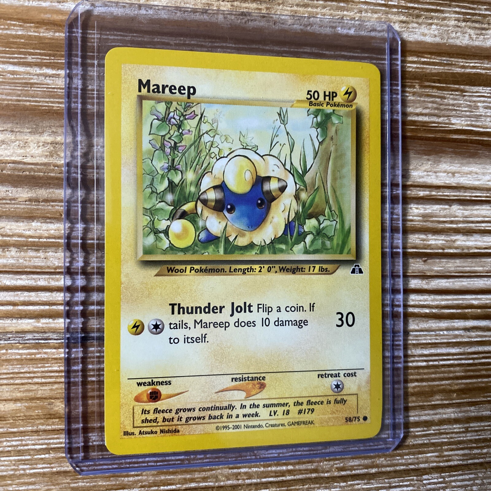 Pokemon Card Mareep 58/75 Neo Discovery Unlimited NM