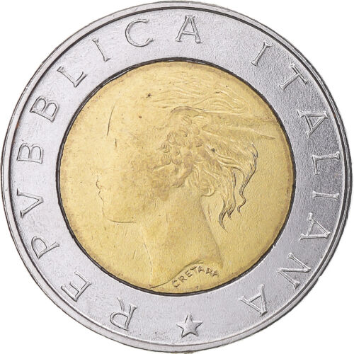 [#1182740] Moneta, Włochy, 500 Lire, 1996, Rome, AU(50-53), Bimetaliczny, KM:181 - Zdjęcie 1 z 2