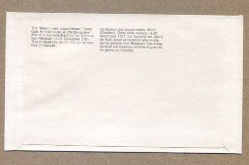 CANADA First Day Issue Series 1981-11-16, Christmas Tree-1781 15¢ STAMP COVER - Picture 2 of 2