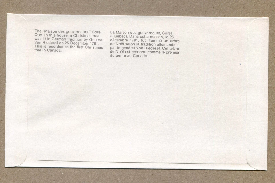 CANADA First Day Issue Series 1981-11-16, Christmas Tree-1781 15¢ STAMP COVER - Image 2 of 2