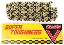Izumi V Super Toughness Gold & Black 1/8" Fixed-Gear Track Bike Chain Keirin NJS