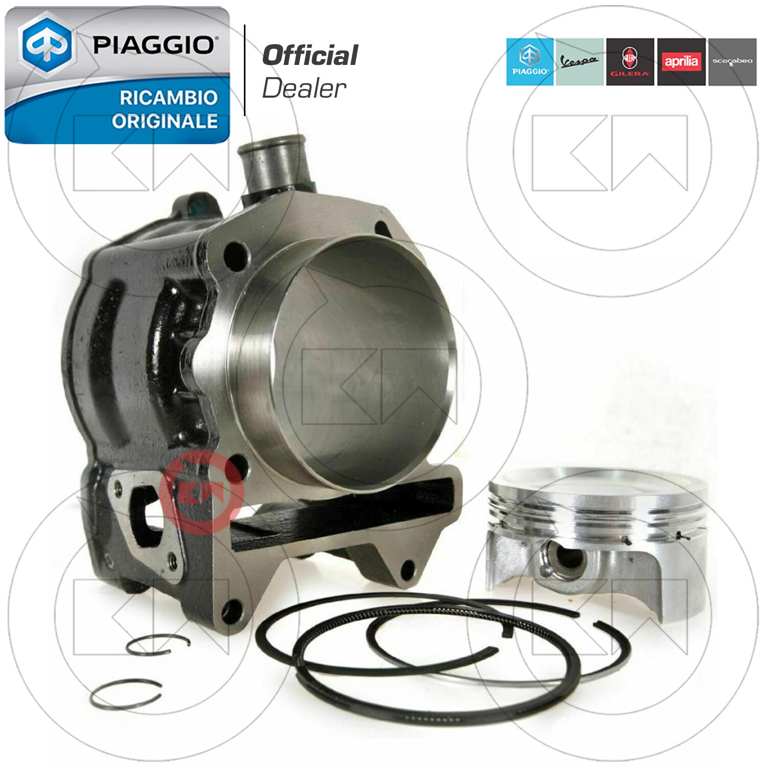 Cilindro Ricambi Vespa 250 Gts KIT CILINDRO GRUPPO TERMICO Ø75