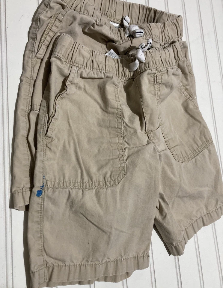 Conjunto de pantalones cortos de uniforme escolar Carter’s Kid’s Boy’s Girl’s 4/5 color caqui tostado 100 % algodón Foto 4 de 4