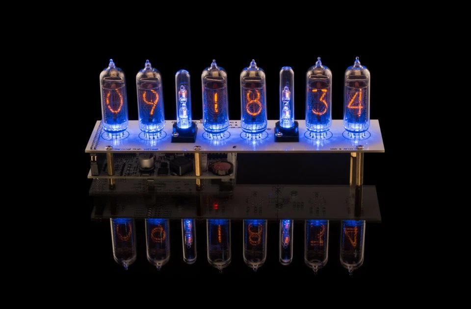 DIY KIT IN-14 Nixie Tubes Clock [Tubes Columns Temp sensor Power Supply] - Image 4 of 4