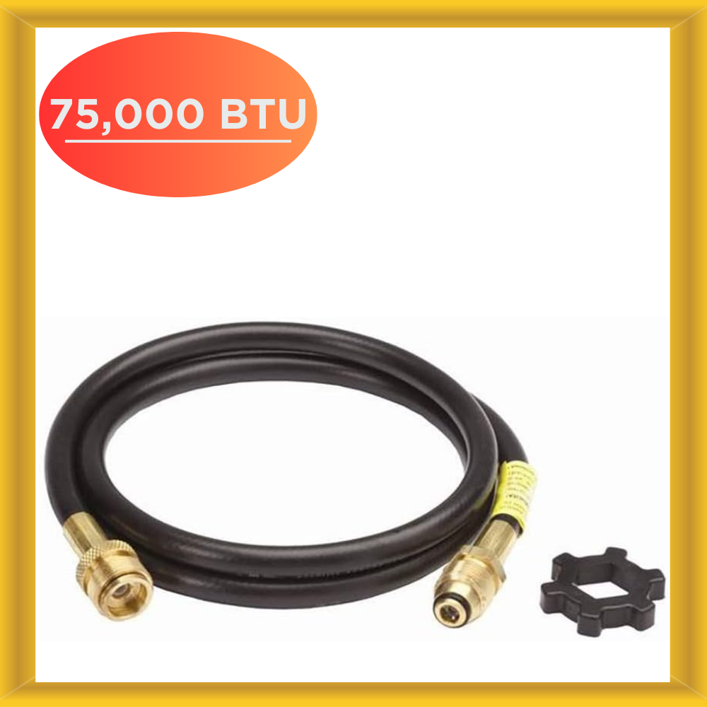Propane Hose Heater 12-Foot Heavy-Duty Connector For 20lb