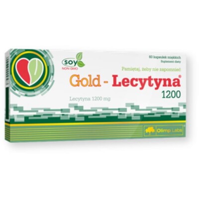 Olimp Gold-Lecithin 1200 60 Kapseln Gedächtnis Sojalecithin Gedächtnis