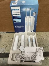 2 Pack Philips Sonicare OptimalClean Rechargeable Toothbrush USED GOOD CONDITION