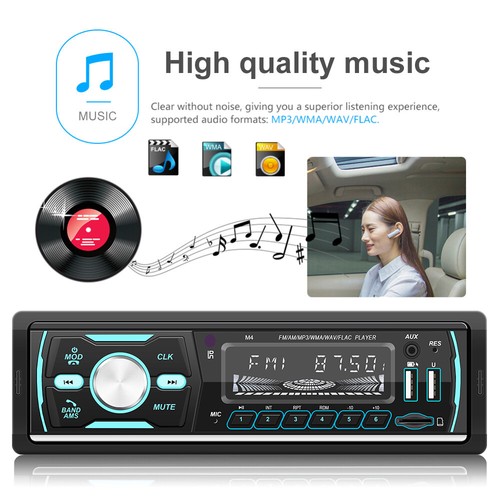 DAB+ Autoradio RDS AM FM Bluetooth Freisprecheinrichtung 2 USB SD AUX IN 1 DIN - Bild 10 von 17