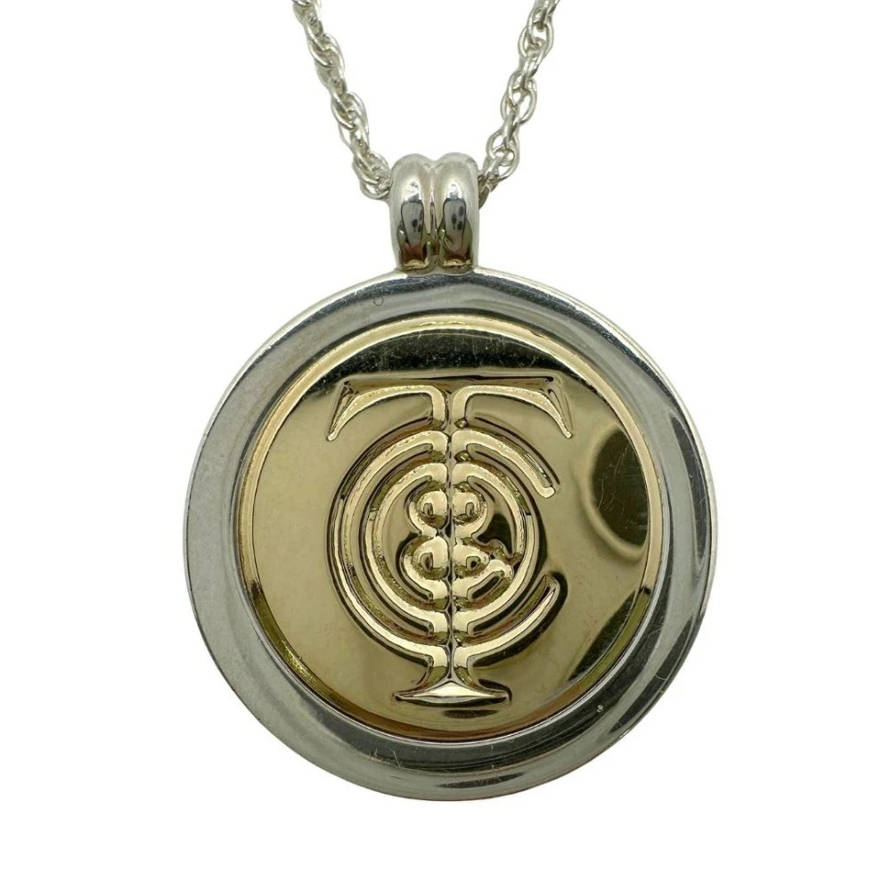 Tiffany&Co. ネックレス Tiffany & Co. T&C Coin Necklace K18 Yellow Gold & Sterling Silver