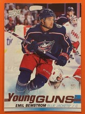 2019-20 Upper Deck Emil Bemstrom Young Guns Rookie RC #455 Hockey Blue Jackets