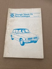 Triumph Toledo TS Parts Book RTC9102