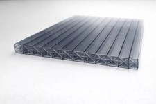 Stegplatten Doppelstegplatten 16mm Polycarbonat X-Struktur anthrazit