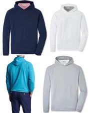 Brand New Peter Millar Men’s Pine Performance Hoodie ME0EK45 4 Colors! NWT!